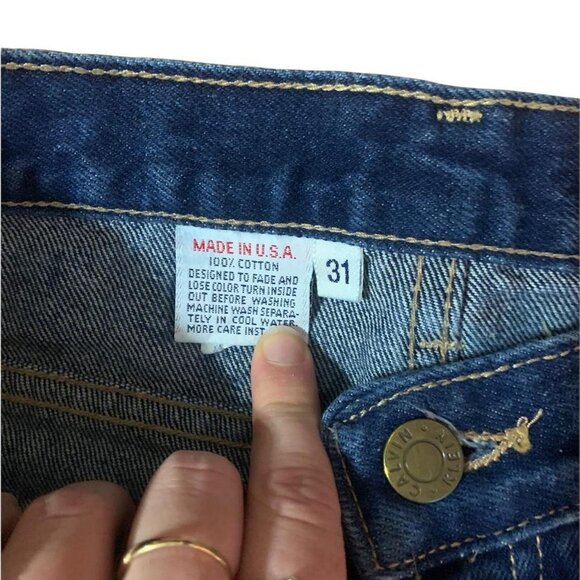 Vintage 1990s Calvin Klein Jeans | Sz 31 (modern 27) - Picture 2 of 4
